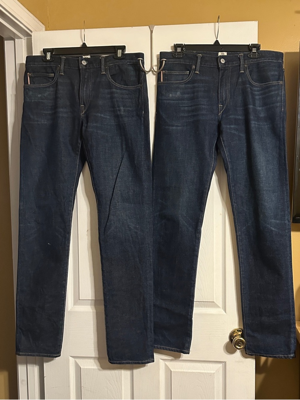 Slim Straight Men's Dark Blue Jeans